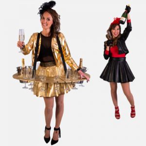 Nieuwjaarsborrel champagne tafeldames