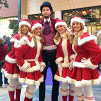 kerstactiviteiten winkelcentrum promotieteam kerst