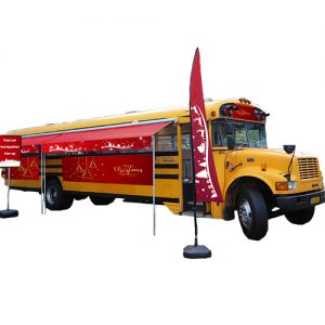 Dé kerstborrel bus